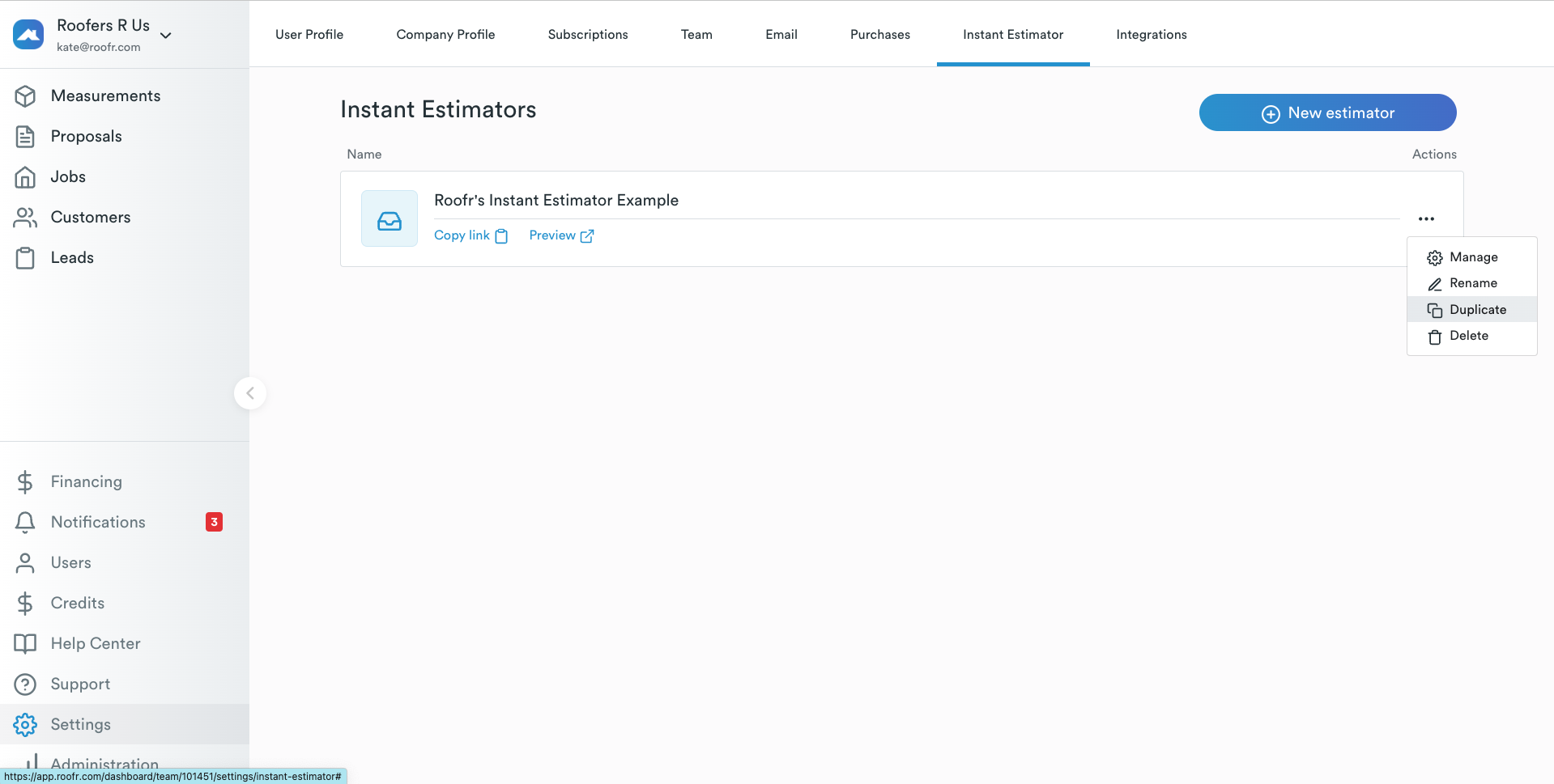 Help Roof Estimate Software & How to Set It Up (Instant Estimator) Roofr